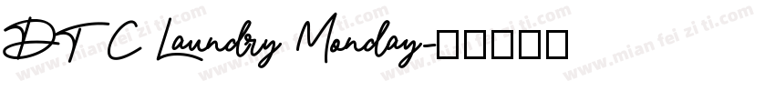 DTC Laundry Monday字体转换